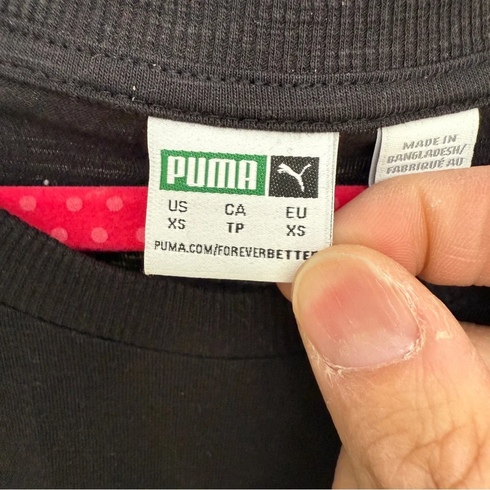 PUMA Women's Black T-Shirt size XS - Picture 4 of 4